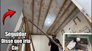 LAJE CONCRETADA COM PORCELANATO NÃO PRECISA REBOCAR NUNCA