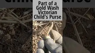 Part of a GOLD Wash Victorian Childs Purse 