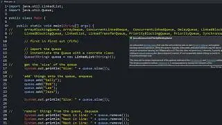 Java Programming Tutorial - 29 -  How to Use the Queue in Java