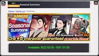 Should You Summon Seasonal Summons Banner Bleach Brave Souls