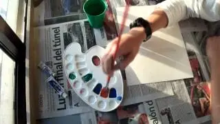 Como hacer cuadro de salpicaduras con tu nombre.