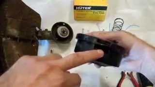 ремонт триммерной головки Champion и  Huter