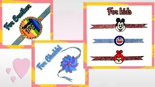 How to make Rakhi with Paper | DIY Paper Rakhi | Handmade Rakhi for Brother, Bhabhi & Kids