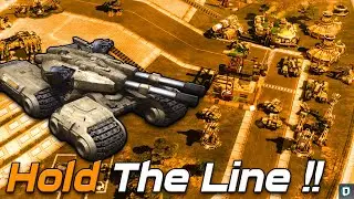 Hold the Line | 2v5 Vs Brutal Ai , C&C 3: Kanes Wrath , Multiplayer Gameplay , 2021