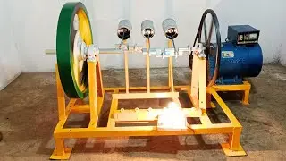 Build Flywheel Free Energy Machine And Piston Electricity Free Energy Generator 220v 15kv Alternator