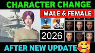 How to Change MALE to FEMALE in PUBG MOBILE BGMI after New Update | BGMI PUBG Character Change