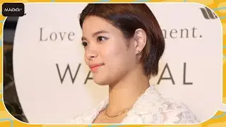 柔道・阿部詩選手、透け感白レース×花柄の華やか衣装でイベント登場　「柔道着姿とは違った自分をお披露目できたら」
