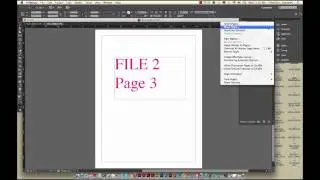 INDESIGN: Combining Pages from 2 Different InDesign Files into 1 Document