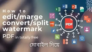 Can't edit your pdf on mobile?? Check this -pdf to word  |mobile tutorial | Priashis Ghosh