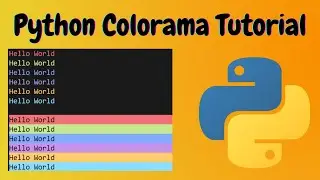Add color to your Python Outputs - Python Colorama Tutorial | Tech Notebook