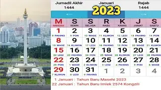 KALENDER 2023 Lengkap Dengan Libur Gambar KOTA INDONESIA