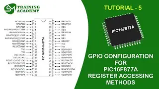 GPIO Register Configuration for PIC16F877A microcontroller