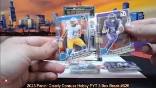 8-19-24 2023 Panini Clearly Donruss Hobby PYT 3 Box Break #625 - 3 AUTOS! Downtown?