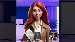 Caricatura animada en 3d (agencias de viajes)