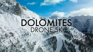 Dolomites Winter Cinematic 5k DJI Mavic 3 [Drone Video]