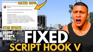 How to Fix Script Hook V Critical Error in GTA 5 | Script Hook V 3725 | After GTA 5 New Update 2025