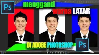 MENGGANTI WARNA LATAR PAS FOTO DI ADOBE PHOTOSHOP #JANGBILL