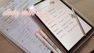 Study with me | February 🌼 Galaxy Tab S7 | chill music