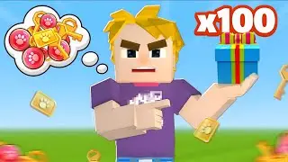 Opening 100+ Gifts in Bedwars! | Blockman Go Bedwars