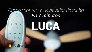 Sulion - Ventilador de techo con proyector LUCA- Instalación y uso