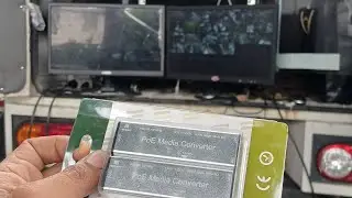 Diagram CCTV fiber optic with POE media converter. 