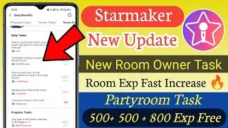 Starmaker new update 🔥 starmaker new room task added in daily task ! fast room exp trick starmaker