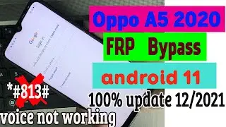 All OPPO / realme  2021| Oppo A5 2020 (CPH1933)Android 11 Frp Bypass Without Pc