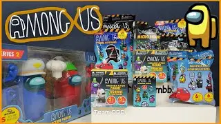 HUGE AMONG US UNBOXING! SUS Crewmate Stampers Buildable Micro figures Blind bags and boxes
