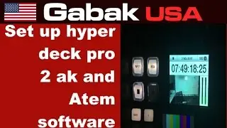 How to setup hyper deck pro 2 4k and record with ATEM software control