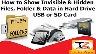 How to show hidden file in usb flash | invisible folders in pc | USB & SD Card | show all files