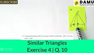 Similar Triangles | Ex 4 Q 10 | 10th Class Math Answers | 