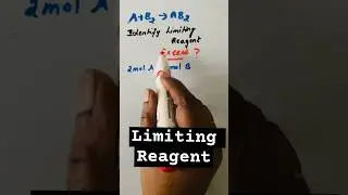 2 mol of A and 3 mol of B, Identify limiting reagent #shorts