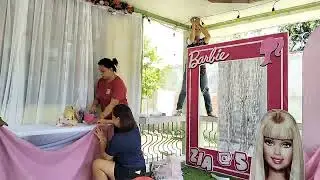 Barbie Theme Birthday Decorations Idea At Home || Michelle Diaries #decoration #birthday #balloon