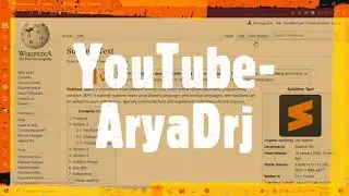 How to install sublime text | Sublime Information | Aryadrj
