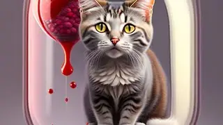 Nownow Cat getting blended emotions from my clothes 