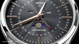 Часы Gryon G 138 с лунным календарем. Обзор и видео инструкция.
