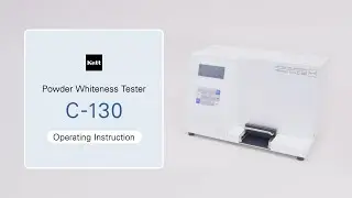 Kett | Powder Whiteness Tester C-130 | Tutorial