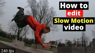 How to edit slow motion video from GoPro - Davinci resolve tutorial