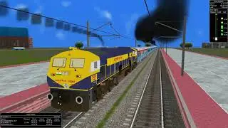 Shatabdhi express travelling in superfast speed I #shatabdhi #express #train #station #gaming #msts