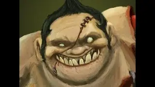 Dota 2 : забавные моменты на Пудже. Pudge funny moments.