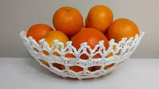 Koszyk na szydełku, jak usztywnić serwetki część 1/2, 4K