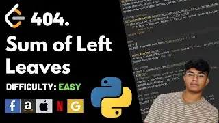 Sum of Left Leaves | Leet code 404 | Theory explained + Python code