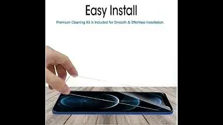 Ferilinso 4 Pack 2 Pack Screen Protector for iPhone 12 Pro Max with 2 Pack Camera Lens P