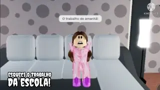 Esqueci o trabalho da escola 😱 #comedia #roblox