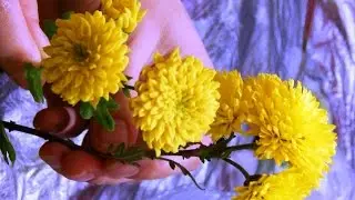 Easy Cold Porcelain Chrysanthemum Tutorial Part 2