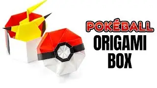 Origami Pokeball Box Tutorial - Pokemon DIY - Paper Kawaii