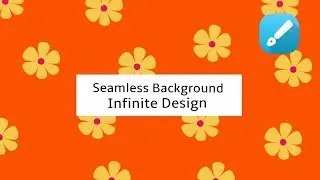 How to create seamless background flowers in Infinite Design App