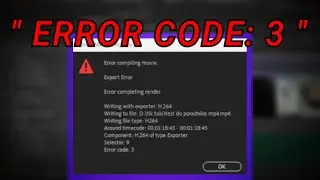 jak usunąć/naprawić - ''Error code: 3'' (Adobe Premiere Pro 2023)