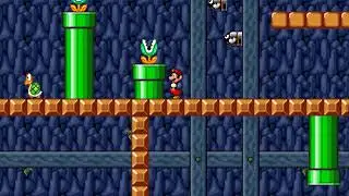 Mario forever world 6 level 2 with full secrets and fastest walkthrough......