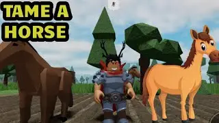 The Survival Game Roblox | How to tame a Horse 🐴
